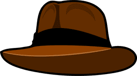 Stylish Brown Adventure Hat PNG