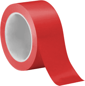 Bright Red Adhesive Tape for Versatile Applications PNG