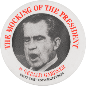 Button of Presidential Satire and Commentary PNG