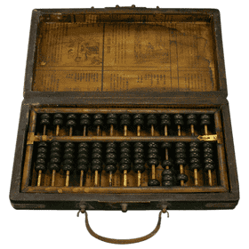 Traditional Wooden Abacus for Calculations PNG