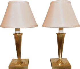 Elegant Duo of Lamp and Light PNG