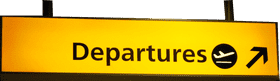 Airport Departure Sign to Your Next Adventure PNG