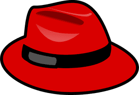 Vibrant Red Fashion Hat PNG
