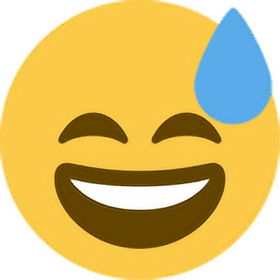 Happy Sweat Emoticon Smile PNG