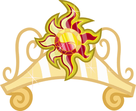 Radiant Sunset Embellishment PNG