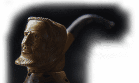 Intricate Bronze Sculpture of a Lifelike Head PNG