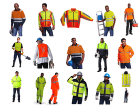 High-Visibility Safety Cloth Collection PNG