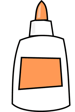 Perfect Orange Glue for All Your Crafting Needs PNG