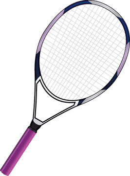Stylish Purple Tennis Racket for Every Player PNG