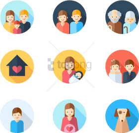 Family Connections Love Through Generations PNG