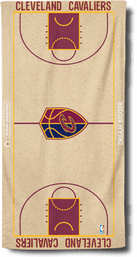 Cleveland Cavaliers Beach Court Towel Design PNG