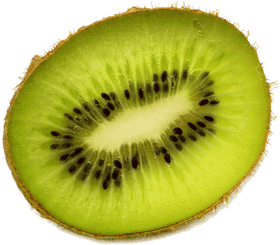 Deliciously Fresh Kiwi Fruit Slice PNG