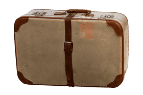 Classic Vintage Luggage Suitcase for Timeless Travel PNG