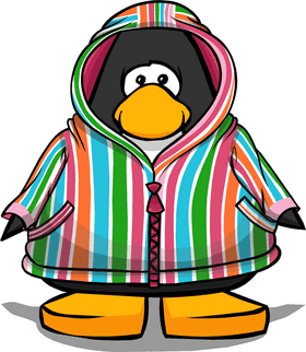 Colorful Striped Cloth Hoodie for Fun Times PNG
