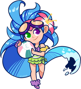 Summer Vibes with a Cheerful Party Flag PNG