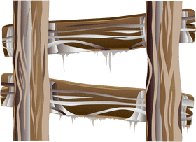 Natural Rustic Wooden Ladder Design PNG