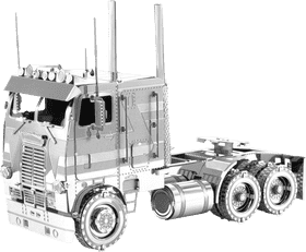 Delivery Truck with Enhanced Trailer Features PNG