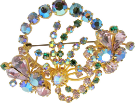 Crystal Ball Floral Brooch Enchantments PNG