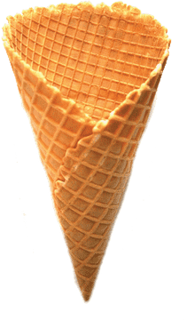 Crispy Delight The Perfect Ice Cream Cone PNG