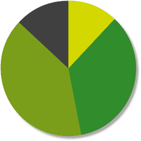 Colorful Proportions A Chart of Data Distribution PNG