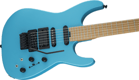 Vibrant Blue Electric Guitar Dream PNG