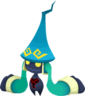 Whimsical Creature with Step Ladder Charm PNG