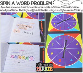 Creative Spinner Math Problem Challenge PNG