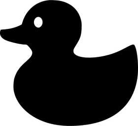 Rubber Stamp Duck Design for Crafting Fun PNG