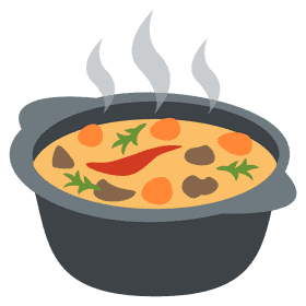 Delicious Vegetable Fondue Pot Delight PNG