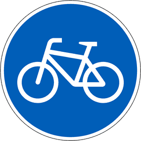 Bicycle Lane Ahead Share the Road Safely PNG