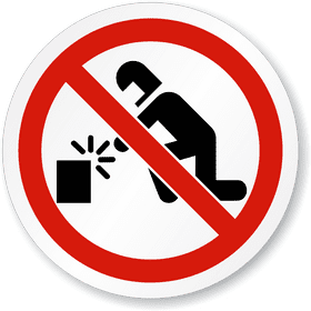 No Sign of Dangerous Actions Allowed PNG