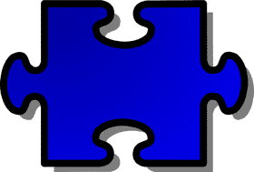 Blue Jigsaw Pieces Coming Together PNG