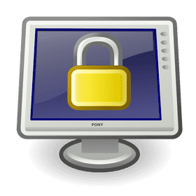 Secure Digital Access Security Lock Icon PNG