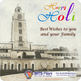 Vibrant Wishes from the Cell Tower of BITS Pilani PNG