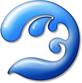 Ocean Wave Serenity Emblem PNG
