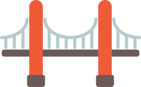 Vibrant View of the Iconic Bridge PNG