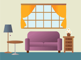 Cozy Hospital Room with Comfortable Furniture PNG