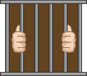 Prison Bars and Hands of Hope PNG