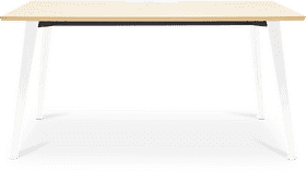 Minimalist Office Desk with Sleek Metal Legs PNG