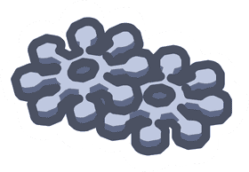 Snowflakes Dancing in the Winter Breeze PNG