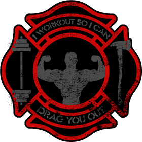 Firefighter Fitness Strength to Save Lives PNG