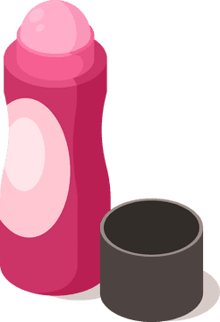 Vibrant Roll-On Deodorant with Sleek Cap PNG