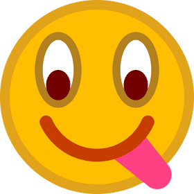 Playful Emoticon with a Cheeky Tongue PNG