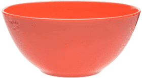 Vibrant Coral Oatmeal Bowl for Cozy Mornings PNG