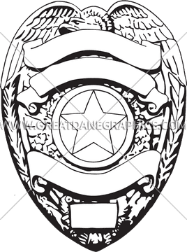 Symbol of Honor Police Badge Emblem PNG
