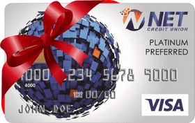 Celebratory Credit Card from NET Credit Union PNG
