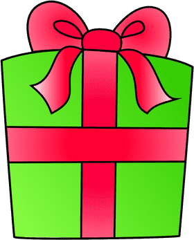 Brilliantly Wrapped Joyful Gift Box PNG