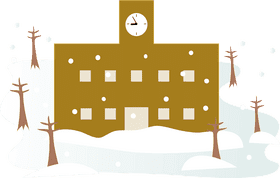 Winter's Tranquil Embrace A Snowy Scene PNG