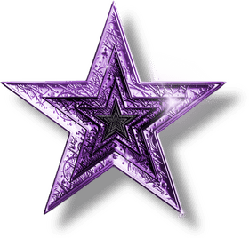 Shimmering Star of Purple Grapes PNG