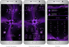 Smartphone Display with Stylish Dark Theme PNG